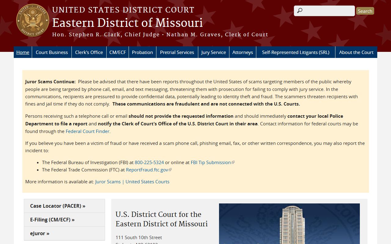 Stoddard County probate records Eastern District of Missouri source